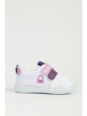 Benetton Beyaz Lila Çocuk Spor Ayakkabı BN-1540