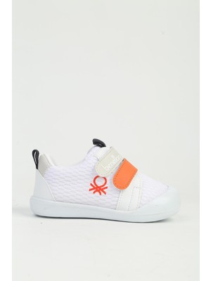 Benetton Beyaz Turuncu Çocuk Spor Ayakkabı BN-1540