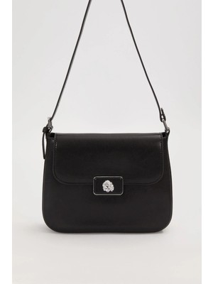 Levidor Siyah Tavşan Charm Detaylı Omuz Çantası