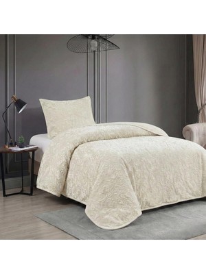 Altınpamuk Soft Battaniye Tek Kişilik 180 x 240 Krem Yastık Kılıfı Hediyeli