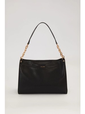 Levidor Siyah Halka Zincir Detaylı Omuz Çantası