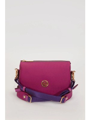 Levidor Fuşya Petek Kabartmalı Omuz Çantası