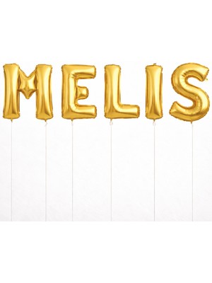 Bkmc 5 Harfli Kişiye Özel Uçan Folyo Balon Doğum Günü Folyo Balon Set 76 cm 34 Inç