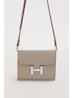 Levidor Gri Düz Form Omuz Çantası