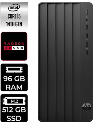 Hp Prodesk 2 Intel Core I5 14400 96GB 512GB SSD RX550/4GB W11P Masaüstü Bilgisayar & Per4 USB Bellek B70VQATPN417