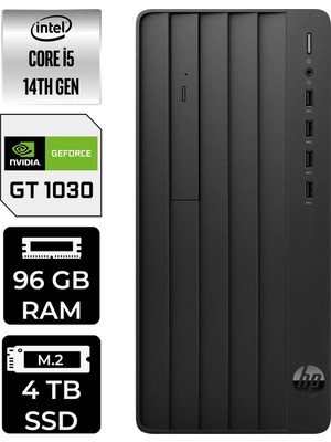 Hp Prodesk 2 Intel Core I5 14400 96GB 4tb SSD GT1030/4GB W11P Masaüstü Bilgisayar & Per4 USB Bellek B70VQATPN480