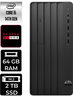 Hp Prodesk 2 Intel Core I5 14400 64GB 2tb SSD RX550/4GB W11P Masaüstü Bilgisayar & Per4 USB Bellek B70VQATPN415