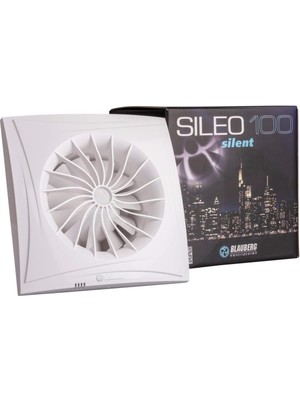 Blauberg Sileo 100 Sessiz Plastik Banyo Fanı 100 mm Boyutunda Yüksek Dayanıklılık ile