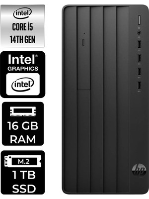 HP Prodesk 2 i5 14400 16GB RAM 1TB SSD Win11 Home B70VQATPN322 Masaüstü Bilgisayar + Per4 USB