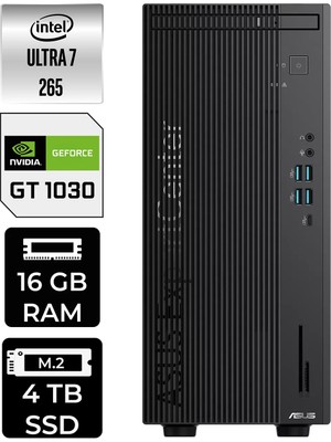 Asus Expertcenter B900MF Core Ultra 7 265 Masaüstü Bilgisayar 16GB RAM 4TB SSD FreeDOS + Per4 USB B9000072650010P544