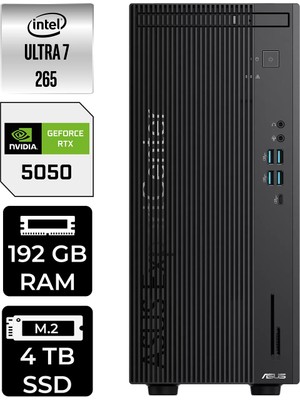 Asus Expertcenter B900MF Core Ultra 7 265 RTX 5050 8GB Masaüstü Bilgisayar 192GB RAM 4TB SSD FreeDOS + Per4 USB B9000072650010P819
