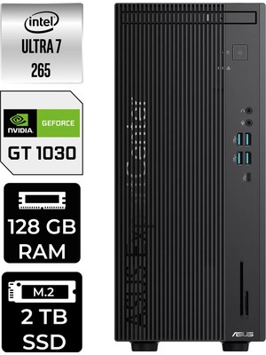 Asus Expertcenter B900MF Core Ultra 7 265 Masaüstü Bilgisayar 128GB RAM 2TB SSD Win11 Home + Per4 USB B9000072650010P608