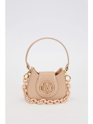 Lêvi D'or Gri Logo Detay Zincirli El Çantası