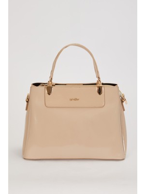 Levidor Vizon - Rugan Üç Bölmeli El Çantası