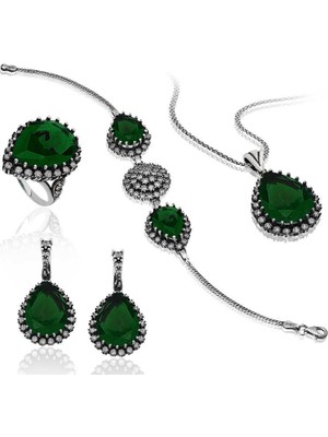 DMR Elegance Gümüş Hürrem Sultan Bayan Set