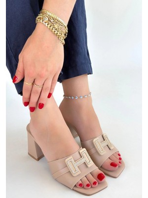 Erbilden Erew Bej Cilt Topuklu Terlik