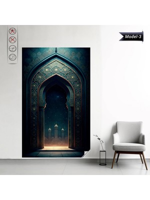 Akıllı Kağıt Statik Tutunma Özellikli Mihrap ( Model-3)