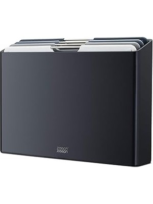 SHC4200 Joseph Joseph 60184 Folio Set Renkli Işaretlenmiş Kesme Tahtası Saklama Kabı Ile, Grafit, Plastik,