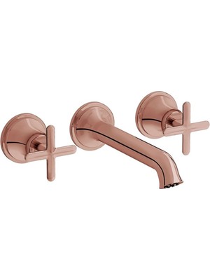 Artema Vitra Origin Classic Ankastre Lavabo Bataryası 3 Delikli Soft Bakır A4289029