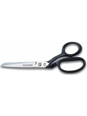 İnura Global 232-7 Tekstil / Yatık Regula Makası No: 7 Inç / 17,78 cm - Nikel Kaplama, Siyah Saplı