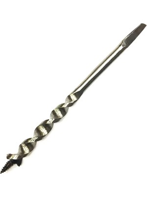 İnura Global Fenerli Ahşap Burgu El, Matkap Ucu - Dört Köşe 20 mm