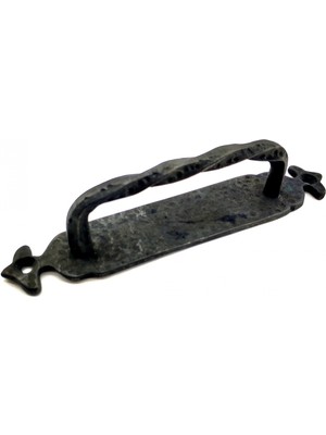 İnura Global Antika Tarz Dekoratif Pirinç Burgulu Çekme Kol - 205X33 Mm, Oksit