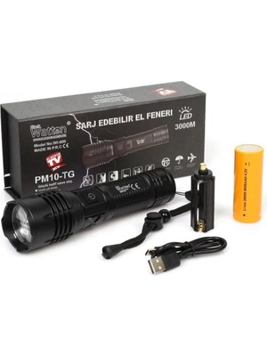 Karahanbey 3000 Lümen Güçlü El Feneri WT-600