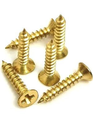 İnura Global Klips, Menteşe, Ayak, Ağaç, Sunta Vidası 3X13 mm - Sarı 100 Adet