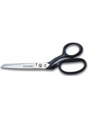 İnura Global 232-8 Tekstil / Yatık Regula Makası No: 8 Inç / 20,32 cm - Nikel Kaplama, Siyah Saplı