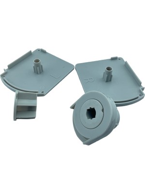 MorPerde Kapalı Kasa Küçük Kutulu Perde Gri Kapak ve Mekanizma Takımı