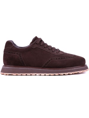 Shoetyle - Hakiki Süet Deri Kahverengi Günlük Erkek Ayakkabı - 666-SH-114