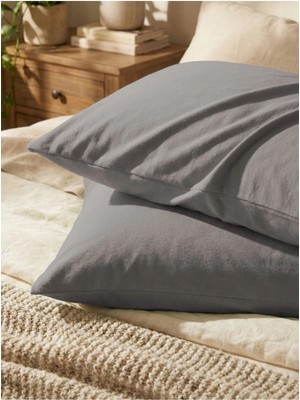 2 Adet Yastık Kılıfı %100 Pamuk Penye Kumaş 50X70CM | Esnek Yapı, Nevresim Seti ve Takımı Için Uygun