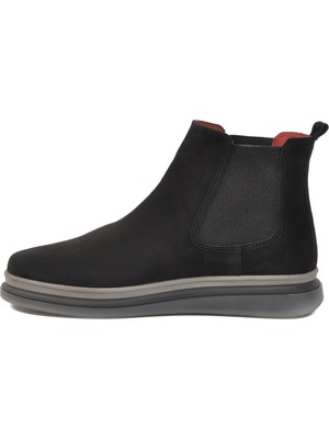 Ayakmod Siyah Süet Hakiki Deri Erkek Bot Marcorossi 153-5545 M