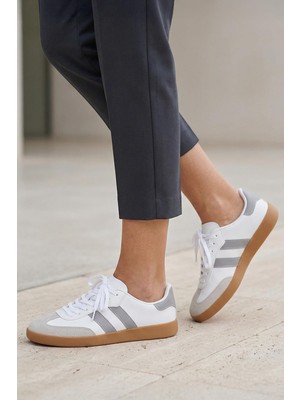 Rays Gri Çizgili Günlük Ayakkabı 958