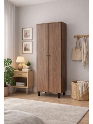 2 Kapaklı 5 Raflı Mutfak/kiler/banyo/ofis Dolabı Çok Amaçlı Dolap