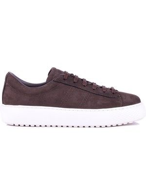 Shoetyle - Hakiki Nubuk Deri Kahverengi Erkek Sneaker - 666-01-0346