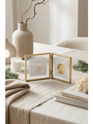 Ikili Gold Çerçeve