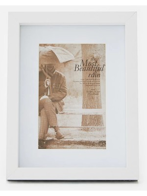 Ahşap Çerçeve 4*6 Beyaz Renkli Modern Tasarım ile Fotoğraflarınızı Sergileyin