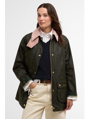 Barbour Modern Beadnell Yağlı Ceket OL99 Archive Olive/ancient/gardenia