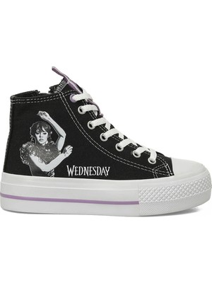 Wednesday WENDE.F6FX Siyah Kız Çocuk High Sneaker
