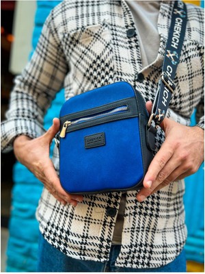 Nil Avm CH102 - Stealht Kare Erkek Çanta Sıyah/mavı