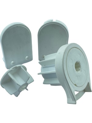 MorPerde 38 lik Zincir Mekanizma Kare Tıpalı ve Mandallı Ayaklı Beyaz PlastikTakım