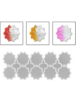Epoksi Silikon Kalıp Dişli Motifli Magnet Kalıbı 8 cm 10 Lu