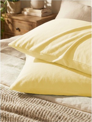 2 Adet Yastık Kılıfı %100 Pamuk Penye Kumaş 50X70CM | Esnek Yapı, Nevresim Seti ve Takımı Için Uygun