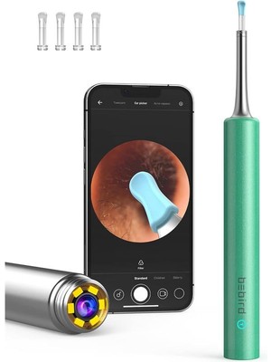 Nil Avm Bebırd T5 3mp Kamera 3.5mm Lens Şarjlı Wıfı Görüntülü Kulak Temizleyici Yeşil Renk