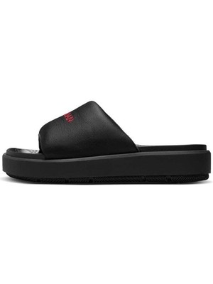 Nike Jordan Sophia Slide Womens Sandals Hakiki Deri Kadın Günlük Terlik Siyah