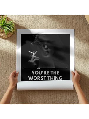 Pixaflair - Fight Club - Marla Singer - Tablo - Çerçevesiz Film Poster