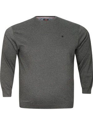 AlanyaXXL Büyük Beden Erkek Pamuklu Triko Sweat