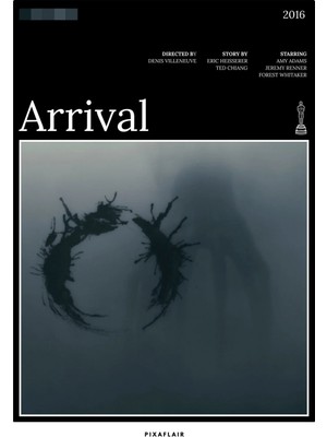 Pixaflair - Arrival - Retro Design - Tablo - Çerçevesiz Film Poster