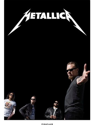 Pixaflair - Metallica - Legends - Çerçevesiz Poster